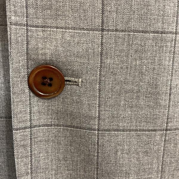 麻布テーラー 2つボタンシングル コーディネート スーツ ジャケパン A7 L グレー ウインドペン ノータック 春夏対応 O213-GZ1A 6XF082 | 麻布テーラー | 02