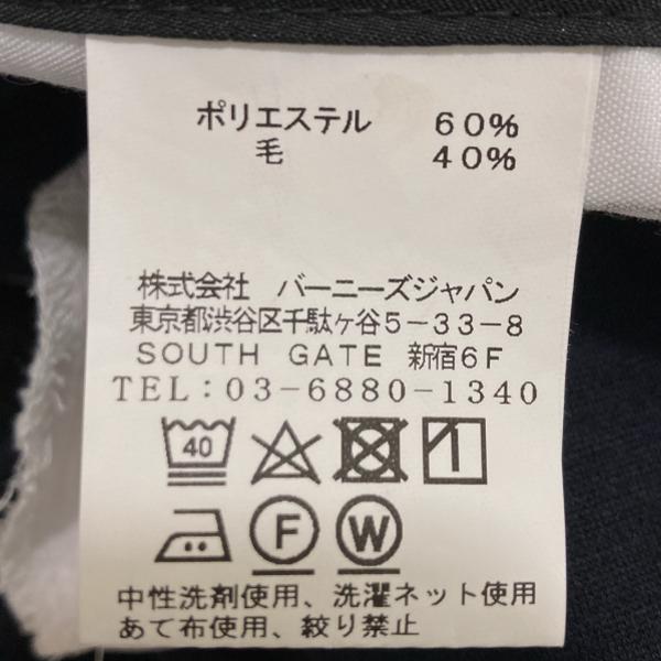 バーニーズニューヨーク 段返り3つボタンシングル スーツ A7 L ダークネイビー 無地 ノータック 春夏対応 開き見せ 2099050 6XF083 | BARNEYS NEWYORK | 04