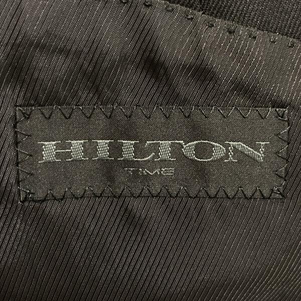 HILTON 2つボタンシングル スーツ YA7 L ブラック 無地 ノータック 春秋対応 本切羽 185108 6XF090 | HILTON | 03