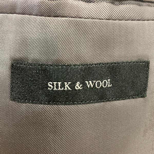 エルメネジルドゼニア 伊製 ゼニア シルク混 2つボタンシングル スーツ A8 XL ダークグレー ストライプ ワンタック 春夏 2512RG 6XF131 | ZEGNA | 04