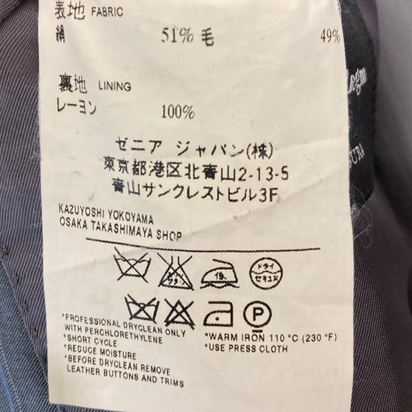 エルメネジルドゼニア 伊製 ゼニア シルク混 2つボタンシングル スーツ A8 XL ダークグレー ストライプ ワンタック 春夏 2512RG 6XF131 | ZEGNA | 06