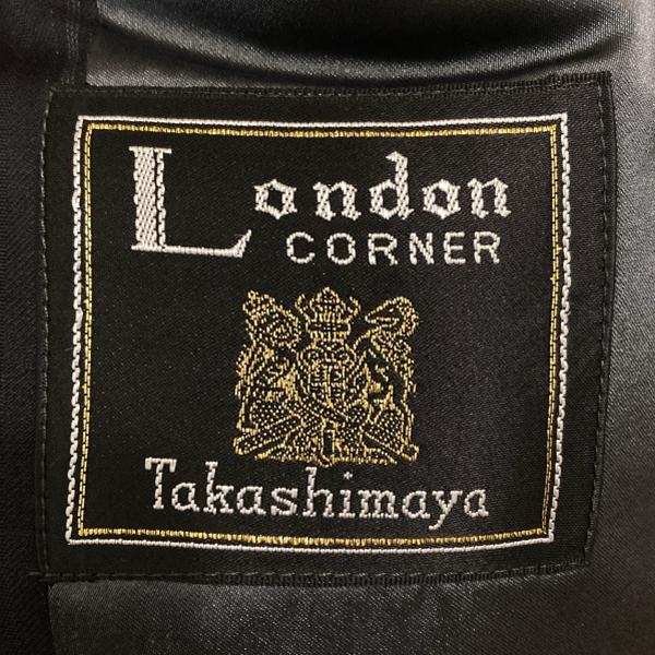 London CORNER 伊製 ゼニア シルク生地 2つボタンシングル スーツ AB6 L ブラック ストライプ ワンタック 春秋対応 開き見せ 6XF132 | ZEGNA | 03