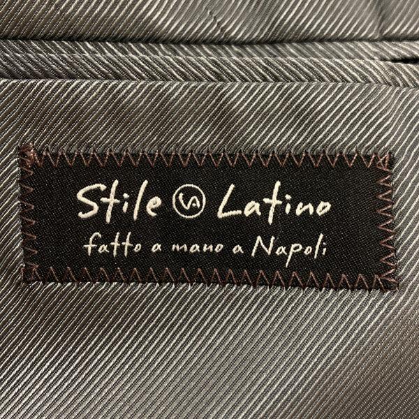 Stile Latino 段返り3つボタンシングル スーツ YA4 S ダークグレー グレンチェック ツータック 春秋冬対応 本切羽 Ａ2TWA32 6XG015 | Stile Latino | 04