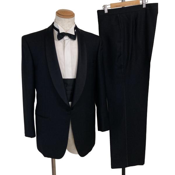 pierre cardin PARIS 拝みボタン タキシード BB5 L ブラック 無地 ノータック 春秋対応 開き見せ PC89F141A 6XG036 | pierre cardin