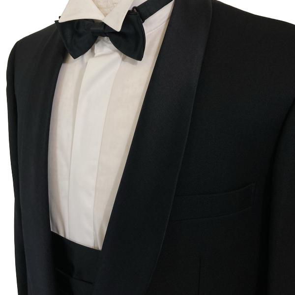 pierre cardin PARIS 拝みボタン タキシード BB5 L ブラック 無地 ノータック 春秋対応 開き見せ PC89F141A 6XG036 | pierre cardin | 06