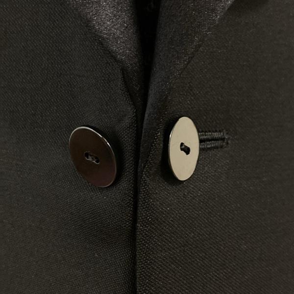 pierre cardin PARIS 拝みボタン タキシード BB5 L ブラック 無地 ノータック 春秋対応 開き見せ PC89F141A 6XG036 | pierre cardin | 07
