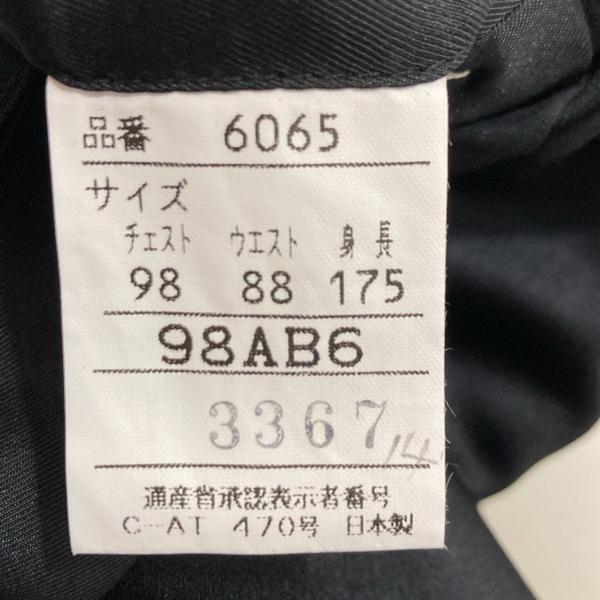 RAGTIME 拝みボタン タキシード AB6 L ブラック 無地 ツータック 春秋対応 開き見せ 6065 6XG041 | ブランド登録なし | 05
