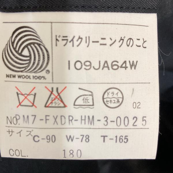 NINO CERRUTI 1つボタンシングル タキシード Y4 S ブラック 無地 ツータック 春秋対応 開き見せ PM7-FXDR-HM-3-0025 6XG042 | ブランド登録なし | 05