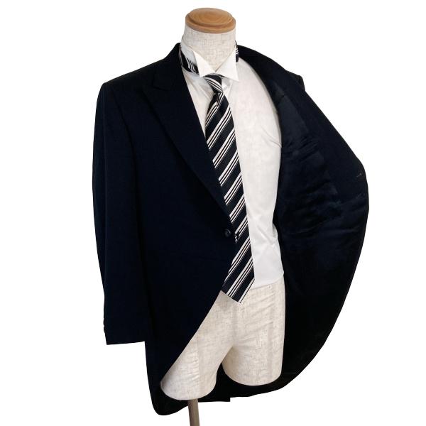 NIKKE FORMAL WEAR 拝みボタン モーニングコート BE4 L ブラック 無地 春秋冬対応 開き見せ C-OS396 6XG057 | ブランド登録なし | 01