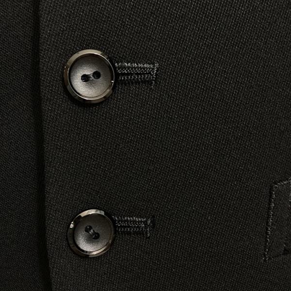 NIKKE FORMAL WEAR 白襟あり3ピース 拝みボタン モーニングコート A3 S ブラック 無地 ワンタック 春夏対応 開き見せ 37 6XG058 | ブランド登録なし | 02