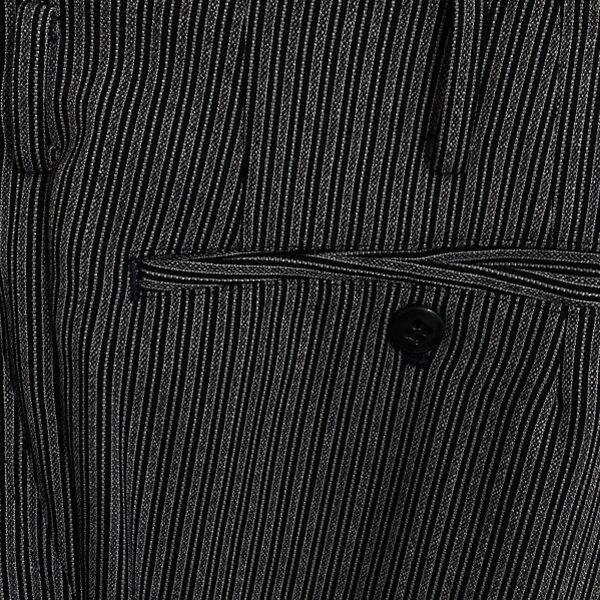 NIKKE FORMAL WEAR 白襟あり3ピース 拝みボタン モーニングコート A3 S ブラック 無地 ワンタック 春夏対応 開き見せ 37 6XG058 | ブランド登録なし | 03