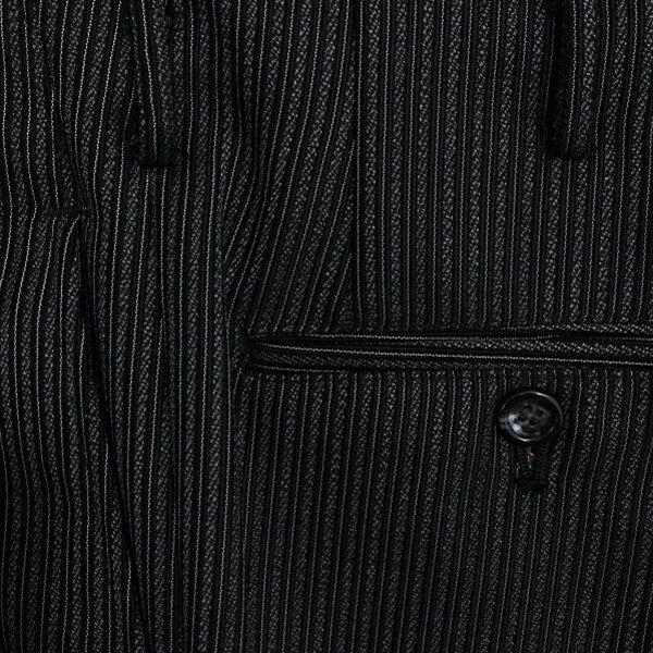 Alexander 白襟3ピース 拝みボタン モーニングコート A3 S ブラック 無地 ワンタック 春秋冬対応 開き見せ C-OS568 6XG059 | ブランド登録なし | 03