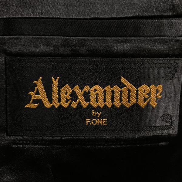 Alexander 白襟3ピース 拝みボタン モーニングコート A3 S ブラック 無地 ワンタック 春秋冬対応 開き見せ C-OS568 6XG059 | ブランド登録なし | 05