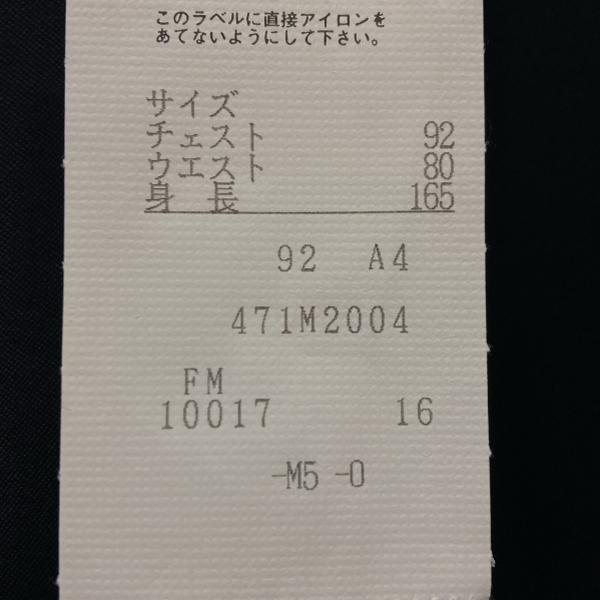 TROJAN 白襟3ピース 1つボタンシングル モーニングコート A4 S ブラック 無地 ワンタック 春秋冬対応 開き見せ C-OS332 6XG064 | ブランド登録なし | 07
