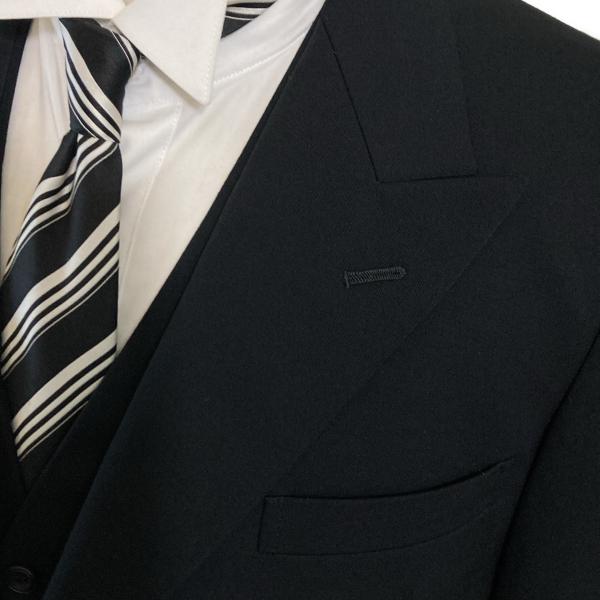 KINDWEAR TOKYO 3ピース 拝みボタン モーニングコート BB4 M ブラック 無地 ノータック 春秋冬対応 開き見せ F00- M135 6XG066 | ブランド登録なし | 06