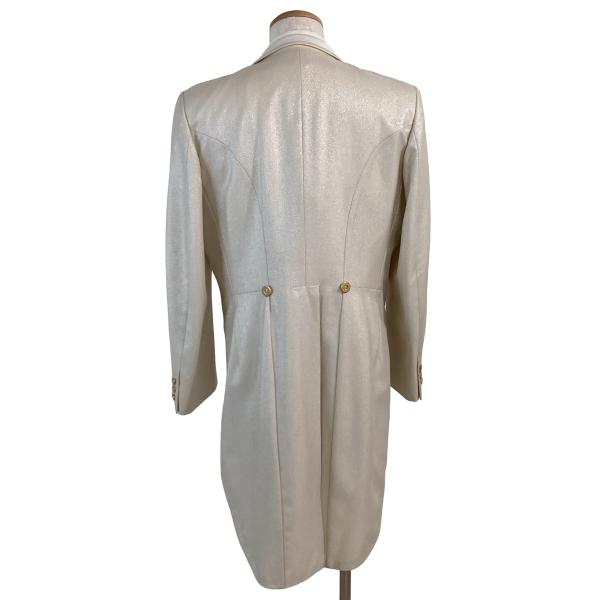 MASSAN BRIDAL 3ピース 6つボタンダブルブレスト テールコート タキシード A8 XL ホワイト 無地 ノータック 春秋冬対応 6XG068 | ブランド登録なし | 07