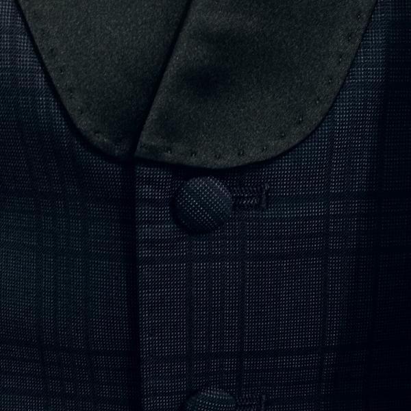 Avica uomo 1つボタンシングル タキシード YA6 M ダークネイビー チェック ノータック 春秋対応 本切羽 AU-60￥AU-62 6XG072 | ブランド登録なし | 02