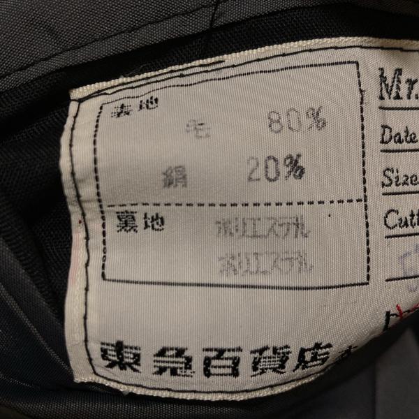 THE CHIC 拝みボタン タキシード AB6 L ダークグレー チェック ツータック 春秋対応 開き見せ 6XG073 | ブランド登録なし | 05