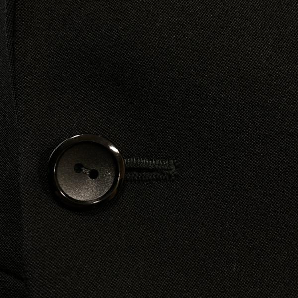NIKKE FORMAL WEAR 白襟3ピース 拝みボタン モーニングコート AB4 M ブラック 無地 ワンタック 春秋冬対応 開き見せ 100 6XG078 | ブランド登録なし | 02