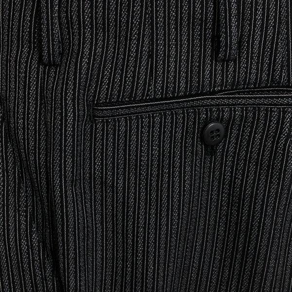 NIKKE FORMAL WEAR 白襟3ピース 拝みボタン モーニングコート AB4 M ブラック 無地 ワンタック 春秋冬対応 開き見せ 100 6XG078 | ブランド登録なし | 03