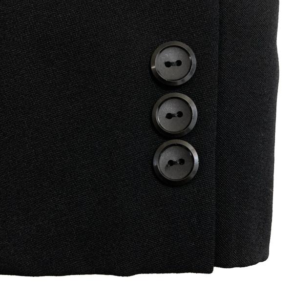 NIKKE FORMAL WEAR 白襟3ピース 拝みボタン モーニングコート AB4 M ブラック 無地 ワンタック 春秋冬対応 開き見せ 100 6XG078 | ブランド登録なし | 08