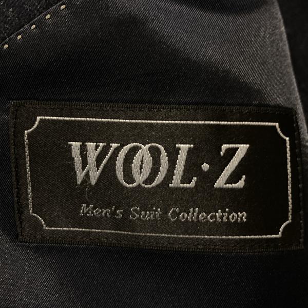 WOOL Z 3ピース 2つボタンシングル スーツ A5 M ダークネイビー 無地 ワンタック 春秋冬対応 開き見せ 0225482 6XG112 | ブランド登録なし | 04