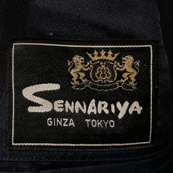 SENNARIYA 3ピース 2つボタンシングル スーツ 英国製 スキャバル生地 AB5 M ダークネイビー ストライプ ワンタック 春秋 開き見せ 6XG151 | ブランド登録なし | 04