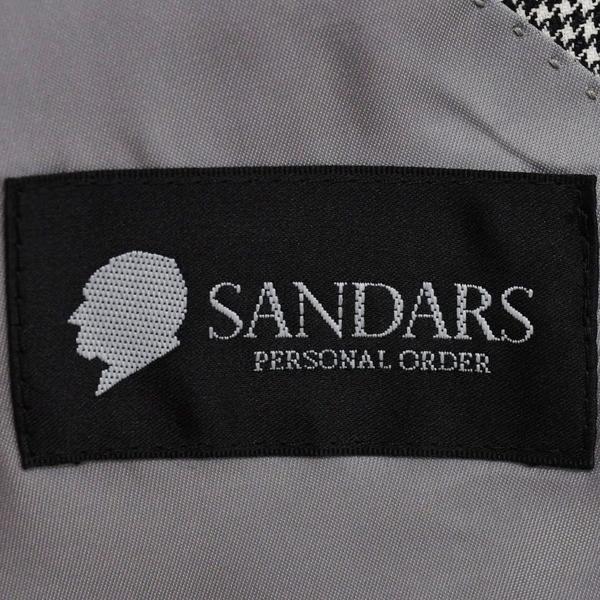 新品同様 未使用品 SANDARS 2つボタンシングル スーツ A3 S ダークグレー 千鳥格子 ワンタック 春秋対応 開き見せ 77518 6XG223 | ブランド登録なし | 03