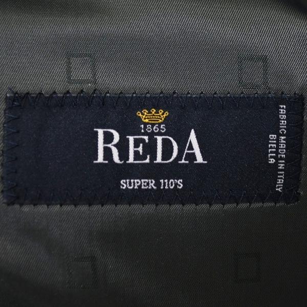 新品同様 未使用 YUKIKO HANAI HOMME 2つボタンシングル スーツ 伊製 REDA 110's AB6 L ダークグレー ストライプ 春秋 12WREYH-76 6XG245 | ブランド登録なし | 04