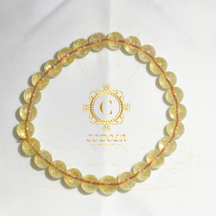シトリン ゴールド シャンパンカラー 7−8mm AAAA 天然色 無加工 天然石 シトリンブレス シトリンのアクセサリー 高品質天然石 ...