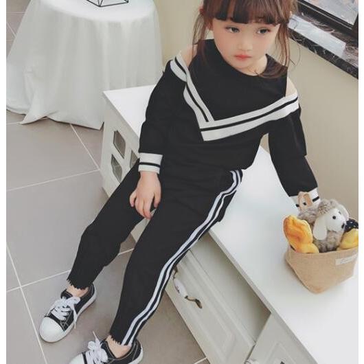 ジャージ セットアップ サイドライン オフショルダー 韓国系子供服 キッズ 女の子 21 秋 冬 ダンス スポーティー スポーツｍｉｘ q こども服 Days 通販 Yahoo ショッピング