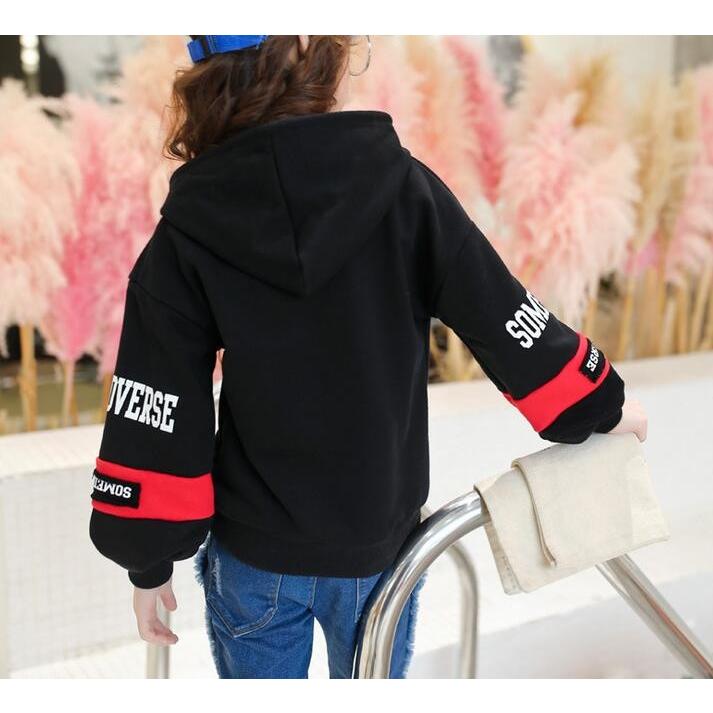 パーカー スウェット レターロゴ 韓国系子供服 キッズ 女の子 秋