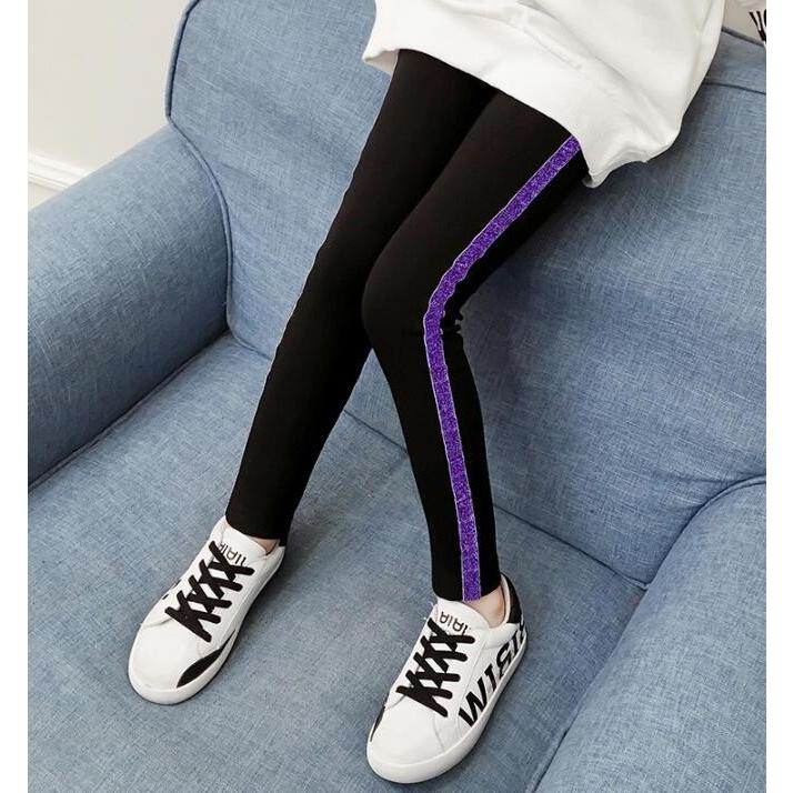 スパッツ レギンス 韓国系子供服 サイドライン レギパン キッズ 女の子 21 秋 冬 ラメ キラキラ M672 こども服 Days 通販 Yahoo ショッピング