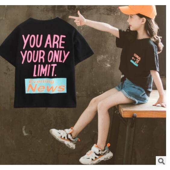 ｔシャツ 半袖 ロゴ 韓国系子供服 キッズ 女の子 21 春 夏 ワイドシルエット カラフル ネオンカラー S こども服 Days 通販 Yahoo ショッピング