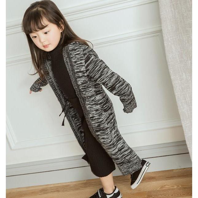 カーディガン ニット ロング丈 韓国系子供服 キッズ 女の子 秋 冬 かわいい おしゃれ V6984 こども服 Days 通販 Yahoo ショッピング