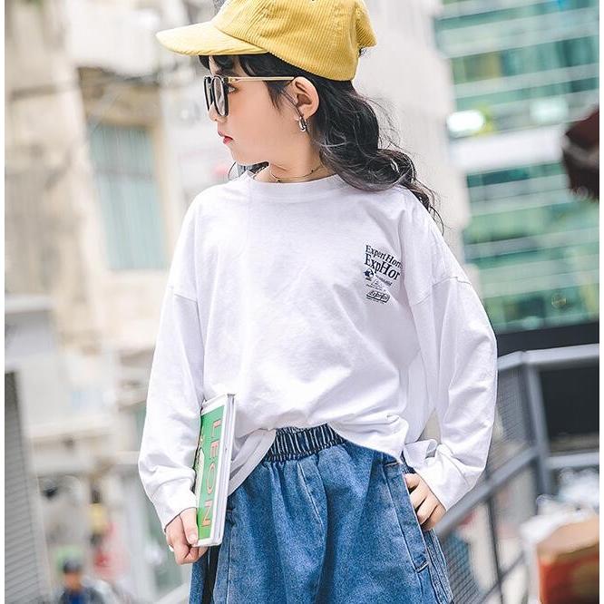 ｔシャツ 長袖 ワイドシルエット ドロップショルダー ルーズ ストリート系 韓国系子供服 キッズ 男の子 女の子 21 春 夏 W こども服 Days 通販 Yahoo ショッピング