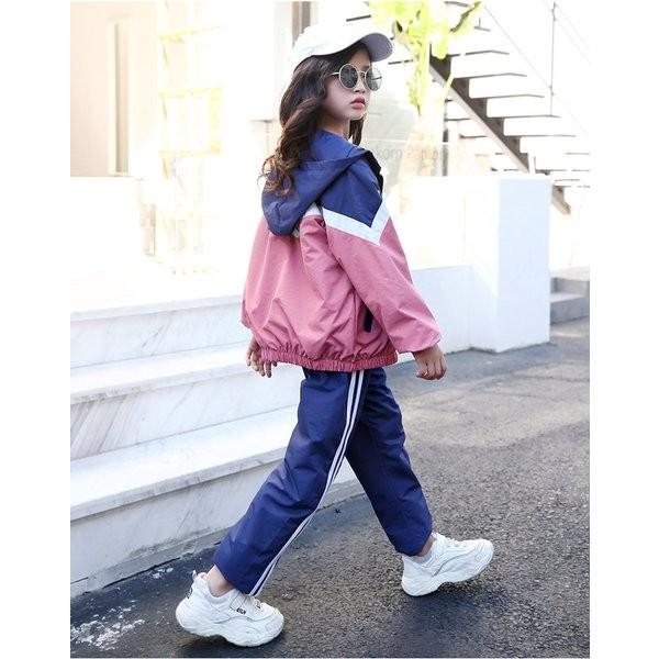 ジャージ シャカシャカ セットアップ サイドライン 韓国系子供服 キッズ 女の子 21 秋 冬 ワイドシルエット ダンス スポーティー Y0022 こども服 Days 通販 Yahoo ショッピング