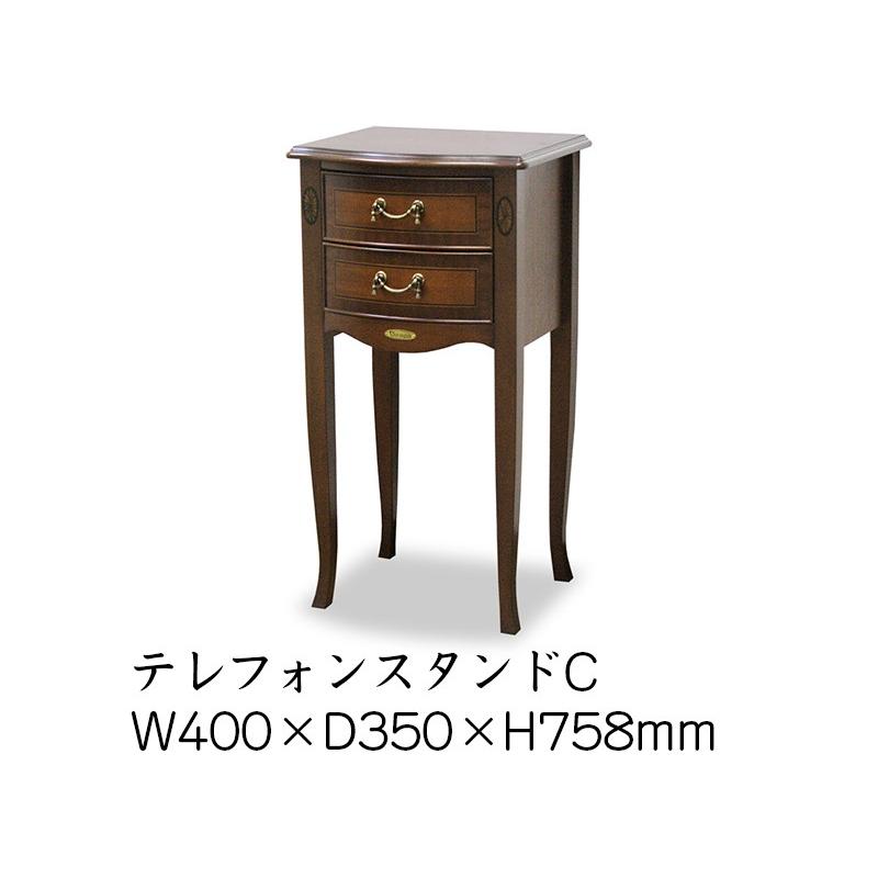 東海家具 VENEZIA ベネチア テレフォンスタンドC ヨーロピアンデザイン d5937422aec933ff55800e39547e75