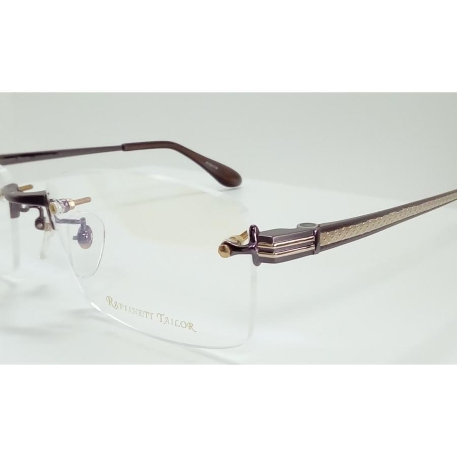 日本製　◆RAFFINETT TAILOR ラフィネットテーラー　◆紳士メガネフレーム　RT0315-2 (ブラウン/ゴールド)