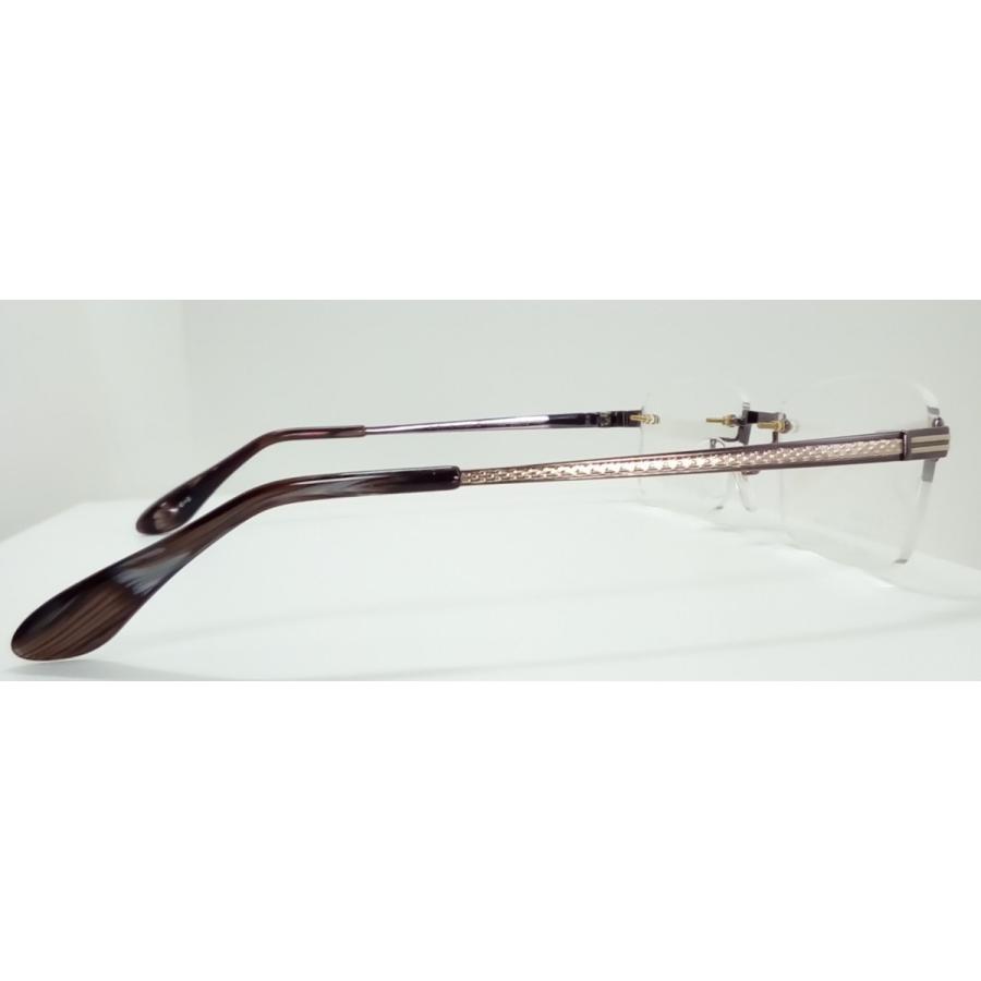 日本製　◆RAFFINETT TAILOR ラフィネットテーラー　◆紳士メガネフレーム　RT0315-2 (ブラウン/ゴールド) 出品者計測 TAILOR ブラウン/ゴールド