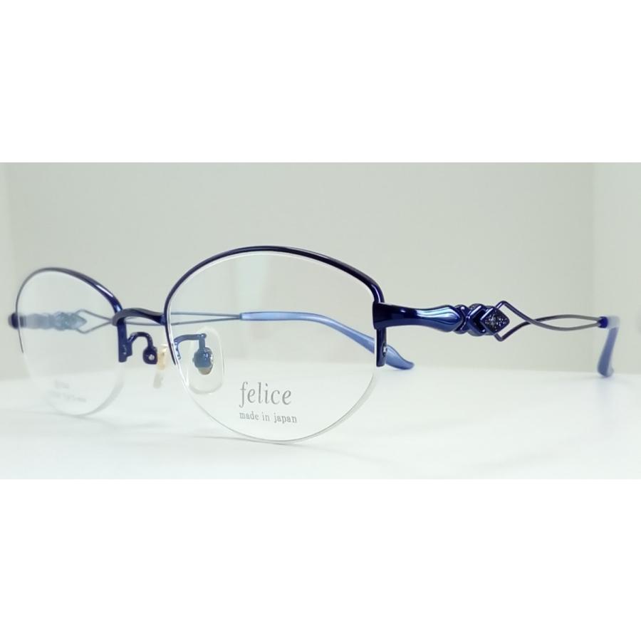 日本製 Felice フェリス 婦人メガネフレーム Fe 21 カラー 3 ネイビー S146yy メガネもホチョウキもコエド 通販 Yahoo ショッピング