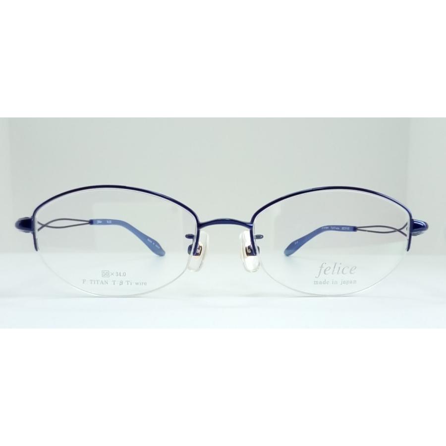 日本製 Felice フェリス 婦人メガネフレーム Fe 21 カラー 3 ネイビー S146yy メガネもホチョウキもコエド 通販 Yahoo ショッピング