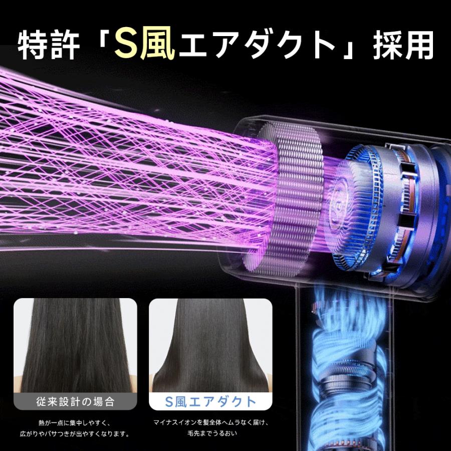 ドライヤー 速乾 大風量 高速ドライヤー 高速 ヘアドライヤー サロン級