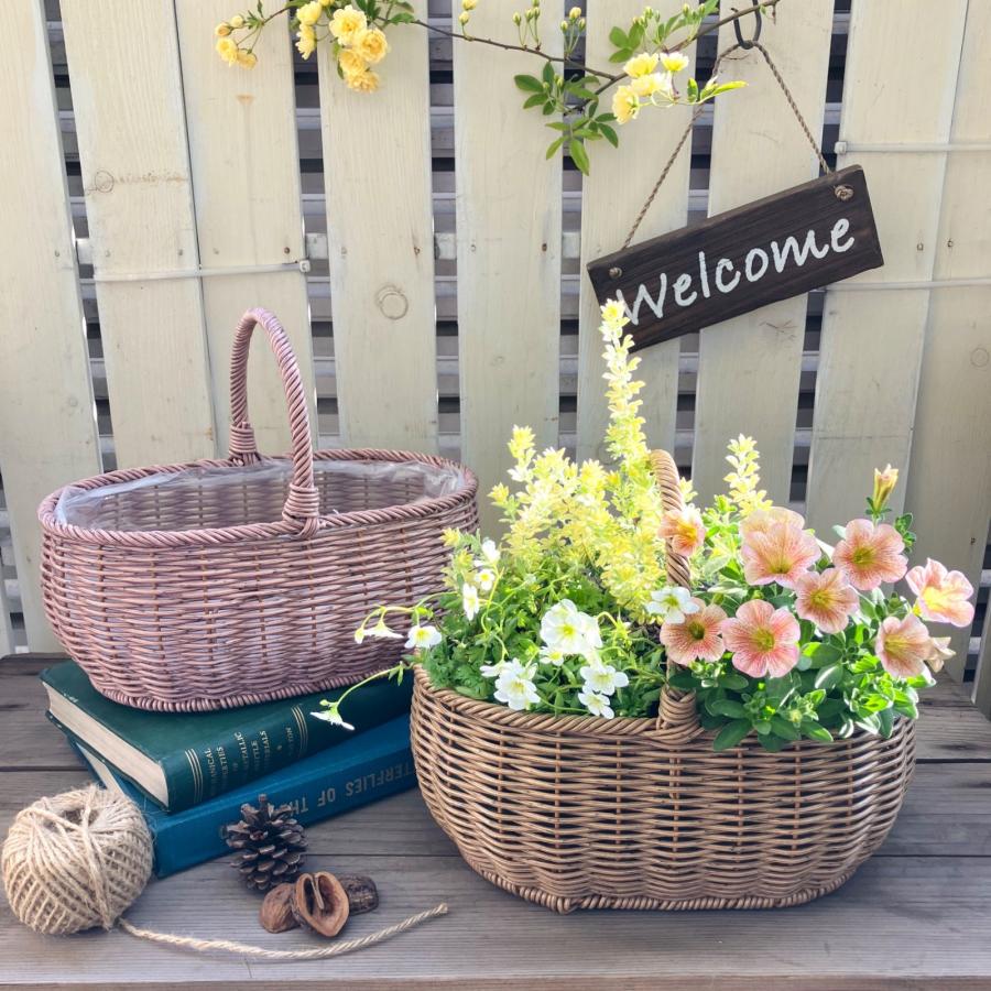 テラコッタ　花鉢　バスケット　L プランター　ガーデン　置物 植木鉢 テラコッタ製プランター Basket バスケット Yorkshire