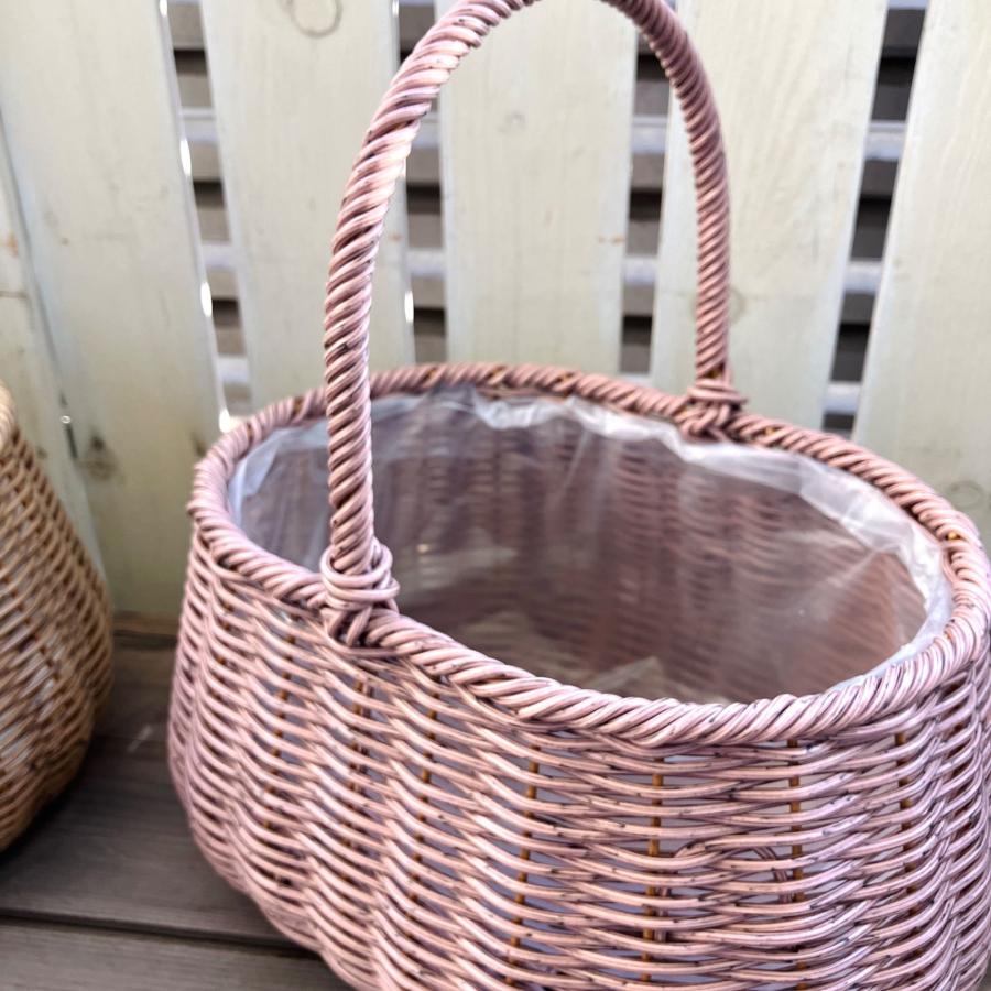 花 寄せ植え 鉢 プランター かご バスケット 鉢カバー 北欧 かわいい