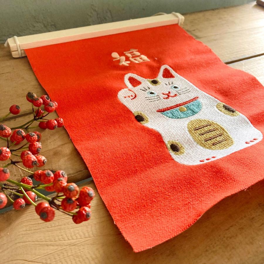 招き猫 まねきねこ 正月飾り タペストリー 壁掛け 飾り かわいい 招き猫 まねきねこ 正月飾り タペストリー 壁掛け 飾り かわいい