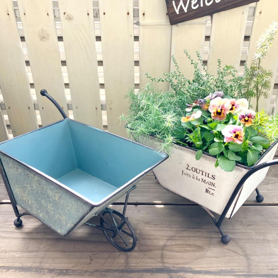 植木鉢 プランター 一輪車 ブリキ 花 寄せ植え おしゃれ 北欧 植木鉢 プランター 一輪車 ブリキ 花 寄せ植え おしゃれ 北欧