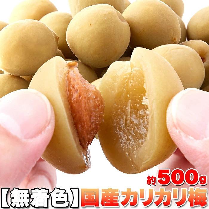 22年製 赤城フーズ 熱中カリカリ梅 500ｇ 40粒入 種あり 国産梅を使用 通販でクリスマス