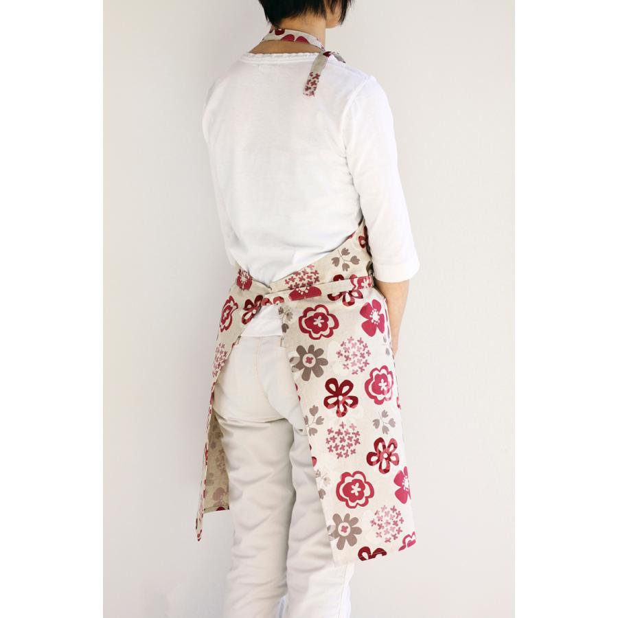 エプロン 花柄 おしゃれ ルージュ 日本製 アトリエヌイ ホワイトデー