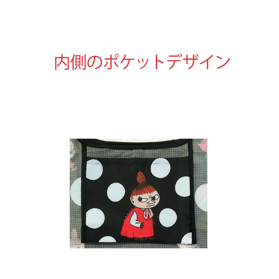 MOOMIN（ムーミン） グッズ エコバッグ リトルミイ ドット黒 フェイス